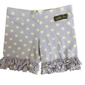 Matilda Jane Good Hart Shoreline Shorties Lilac Purple Polka Dot Shorts Size 6